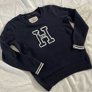 Vintage early 2000’s navy blue Hollister knitted sweater